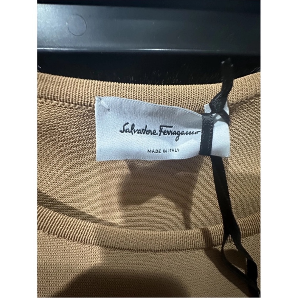 Salvatore Ferragamo Camel Knitwear